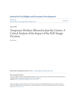 Temporary Workers Allowed to Join the Unions: A Critical Analysis