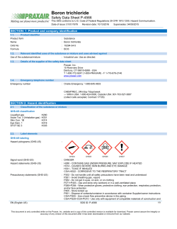 Boron Trichloride BF3 Safety Data Sheet SDS P4566