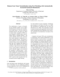 Proceedings of the... - Association for Computational Linguistics