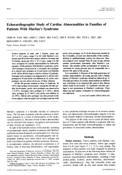 Echocardiographic Study of Cardiac Abnormalities in
