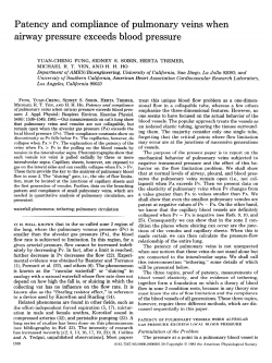 Patency and compliance of pulmonary veins when