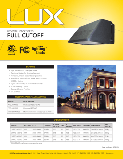 spec sheet - LUX Technology Group, Inc