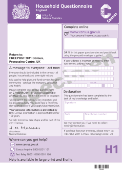 Household Questionnaire - Office for National Statistics