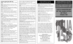 150th anniversary of the unification of italy