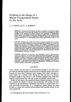 Problems in the Design of a Marine Transportation System for the