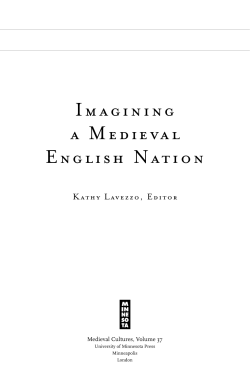 IMAGINING A MEDIEvAL ENGLISH NATION