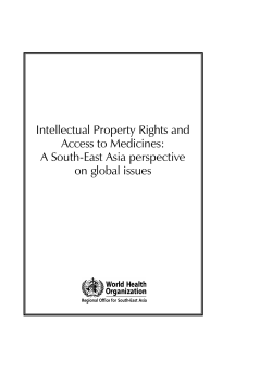 PDF, Intellectual Property Rights and Access to Medicines: A South