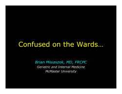 Confused on the Wards&hellip; - McMaster University`s Faculty of Health