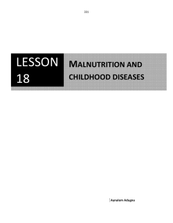Childhood Diseases and Malnutrition