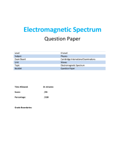 Electromagnetic Spectrum