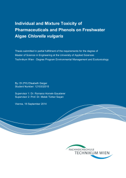Individual and Mixture Toxicity of Pharmaceuticals and