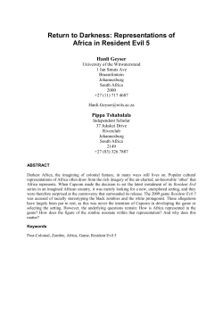 Return to Darkness: Representations of Africa in Resident