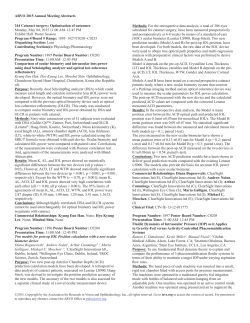 Cataract surgery: Optimisation of outcomes