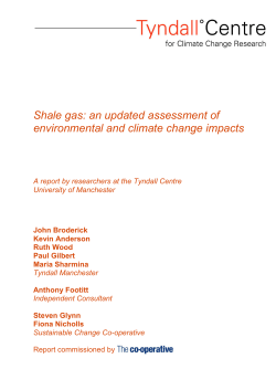 Shale gas: an updated assessment of environmental and