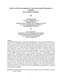 Review of Price Formation of Land and Landed Properties in