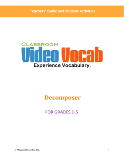 Decomposer - Captioned Media Program