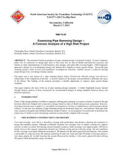 Examining Pipe Ramming Design - Staheli Trenchless Consultants