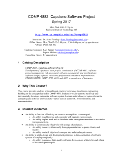 COMP 4882: Capstone Software Project
