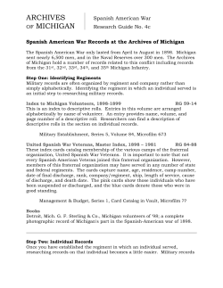 Military: Spanish American War