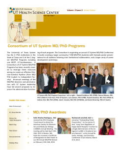 Consortium Of UT System MD/PhD Programs