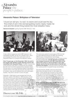 PDF - Alexandra Palace