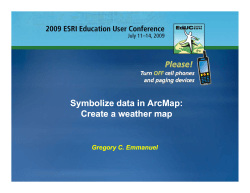 Symbolize data in ArcMap: Create a weather map