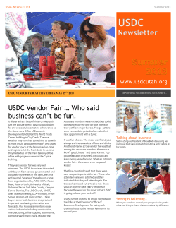 USDC Vendor Fair &hellip; Who said business can`t be fun.