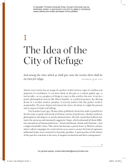 City of Refuge: Separatists and Utopian Town Planning