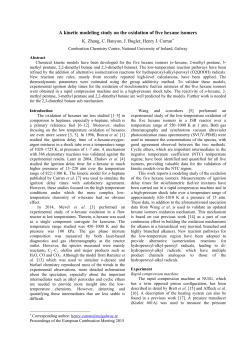 A kinetic modeling study on the oxidation of five hexane isomers