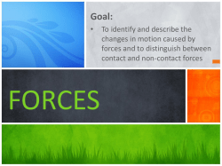 contact and non-contact forces