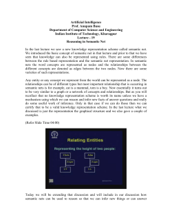 Artificial Intelligence - Text of NPTEL IIT Video Lectures