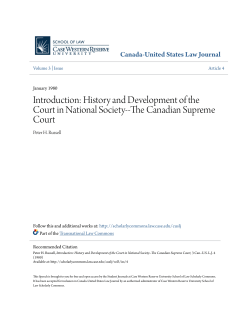History and Development of the Court in National Society