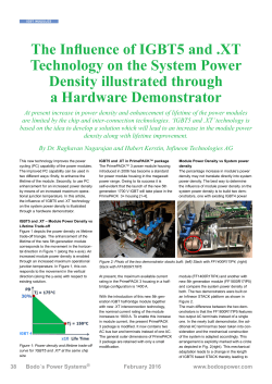 The Influence of IGBT5 and .XT Technology on the System Power