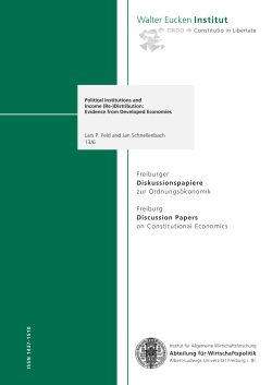 Diskussionspapiere - Walter Eucken Institut