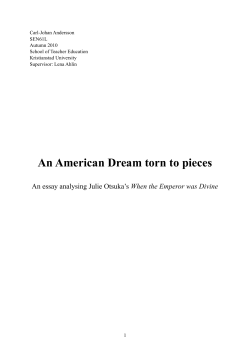 An American Dream torn to pieces