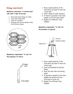 mandatory experiment write-ups