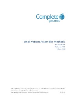Small Variant Assembler Methods