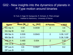 New insights into the dynamics of planets in P