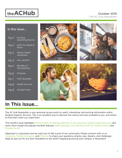 In This Issue... - Algonquin College