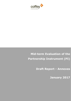 Mid-term Evaluation of the Partnership Instrument (PI) Draft Report