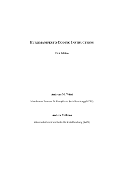 euromanifesto coding instructions