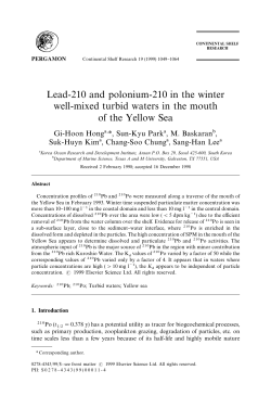 Lead-210 and polonium-210 in the winter well
