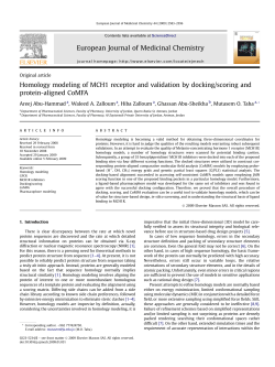 Homology modeling of MCH1 receptor and validation by docking