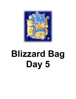 Ms. Keever`s Kindergarten Blizzard Bag: Day 5