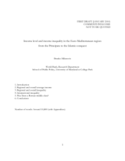 Income level and income inequality in the Euro