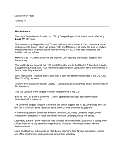 Louisville Fun Facts 2016