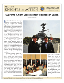 Supreme Knight Visits Military Councils in Japan