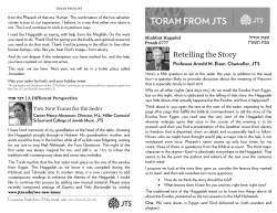 Re etelling t the Story y