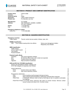 Material Safety Data Sheet - Lithium Iodide