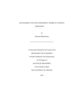 Interaction between Population Growth and Environmental